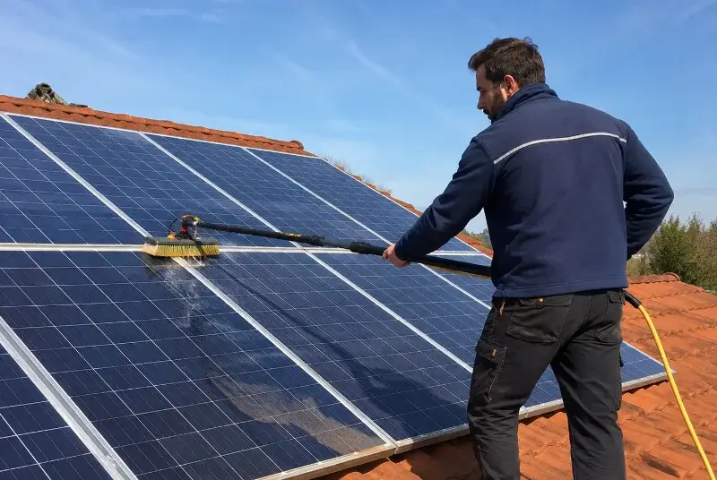 Nettoyage et entretien de panneaux solaires à la Richardais